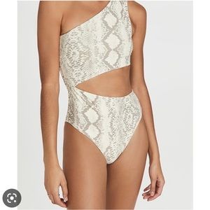NWT BeachRiot Snakeskin Celine One Piece